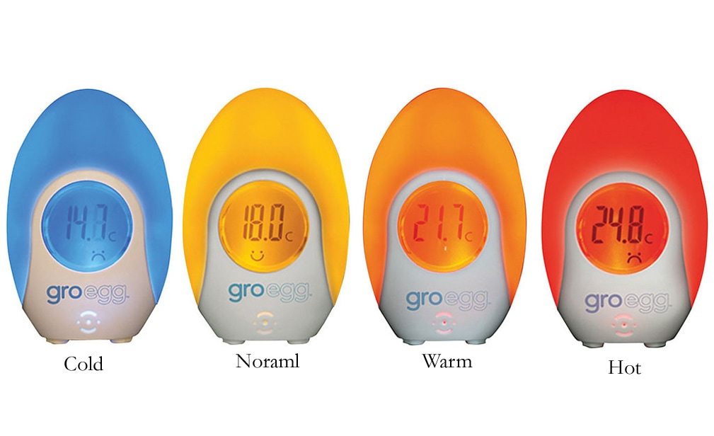 Groegg Colour Changing Room Thermometer Digital For Temperature 